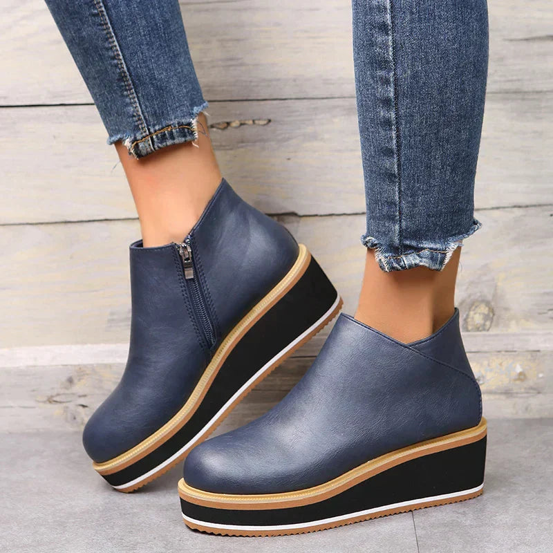 Chic Wedge Boots – Mila EB