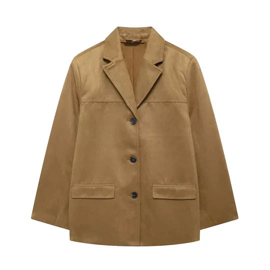 EB | Retro-Braune Damenjacke