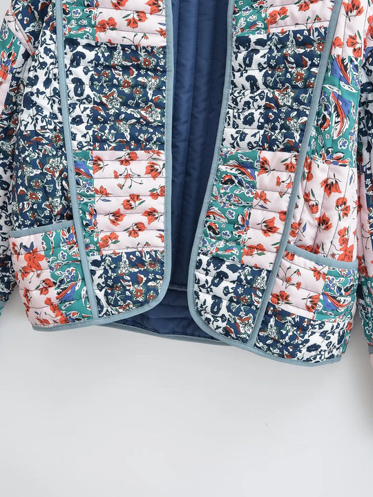 EB | Wintermantel mit Blumenmuster