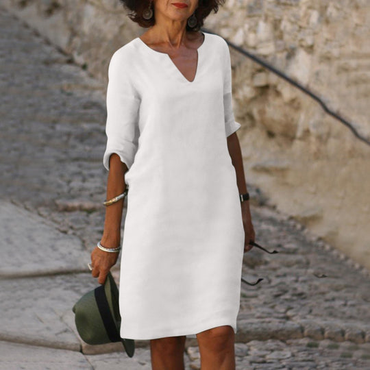 EB | Elegantes Sommerkleid mit V-Ausschnitt
