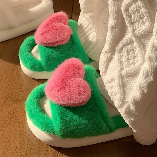 Chloe Hart Hausschuhe | Flauschig & Warm EB
