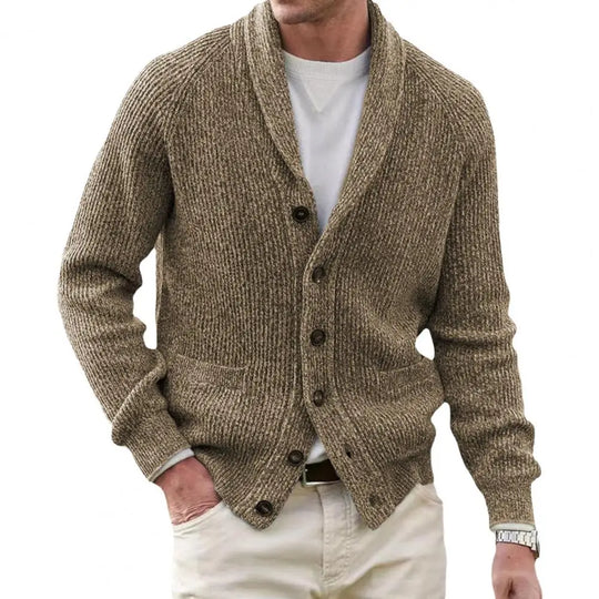 EB | Strickjacke mit Knöpfen Wollmischung Klassisch und Komfortabel