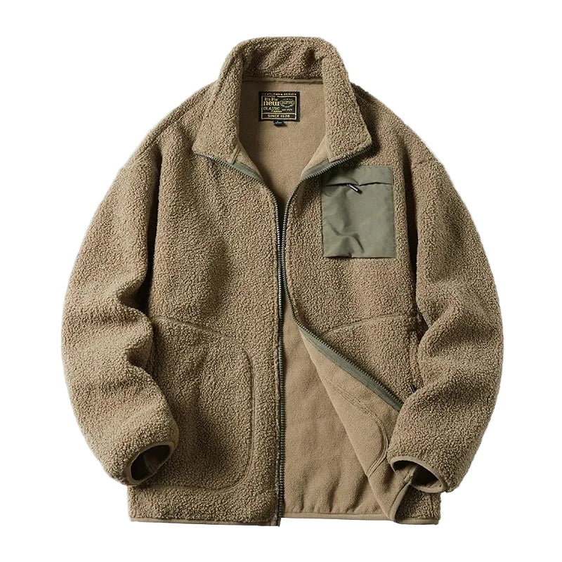 EB | Unisex Fleecejacke Im Outdoor-Stil mit Reißverschluss und Brusttasche - Ideal für Freizeit & Alltag