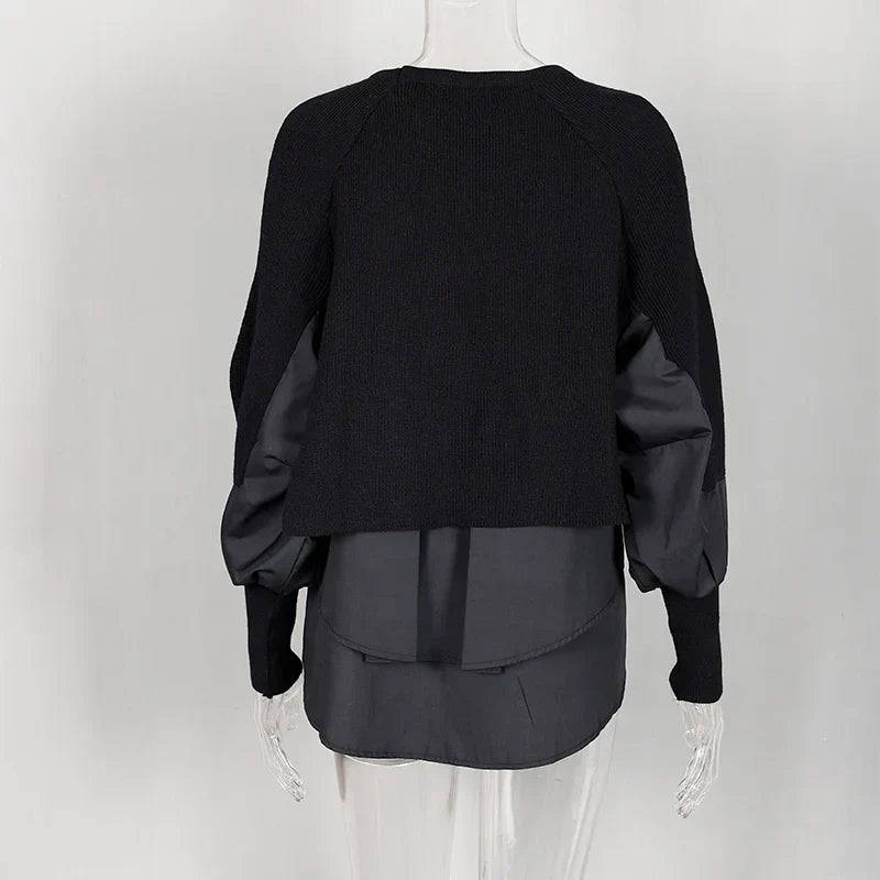 EB | Weinlese Rundhals Gestrickter Frauenpulli