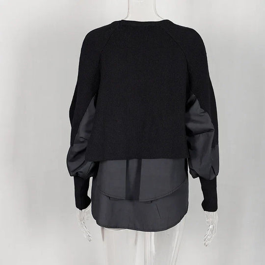 EB | Weinlese Rundhals Gestrickter Frauenpulli