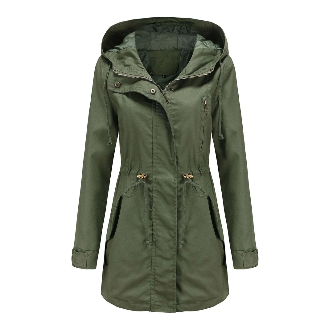 EB | Damen Elegante Wasserdichte Regenjacke Für Outdoor Aktivitäten