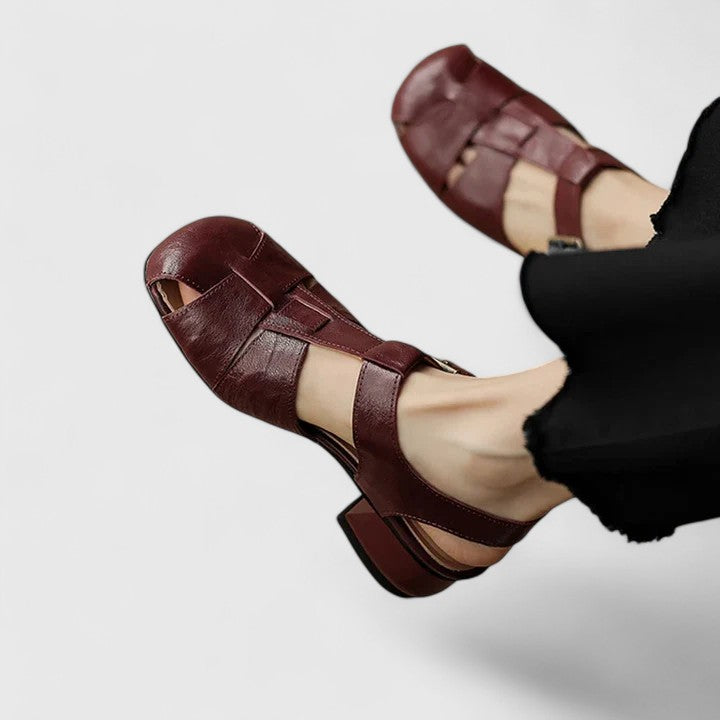 elegante Damensandalen, hochwertiges Leder. EB EB