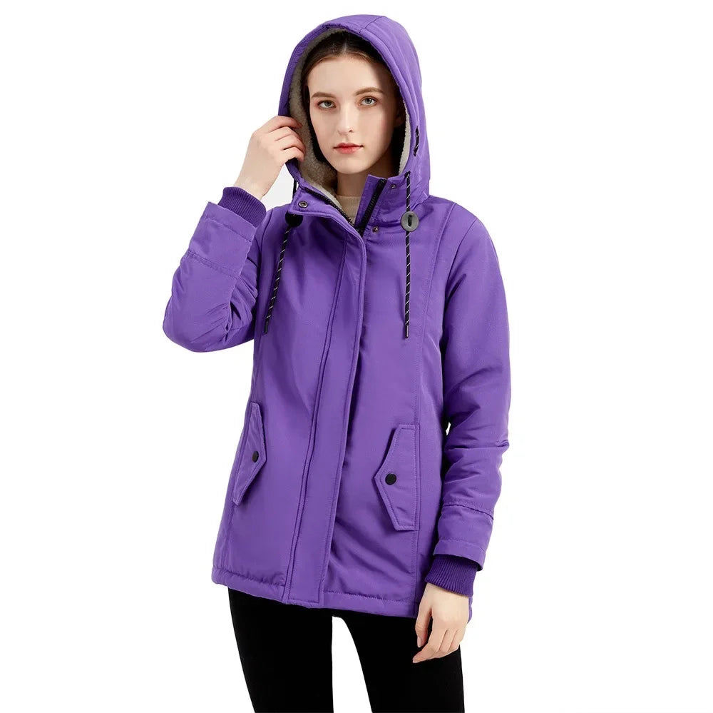 EB | Winterjacke mit Kapuze - Modische Freizeitjacke für Herbst und Winter