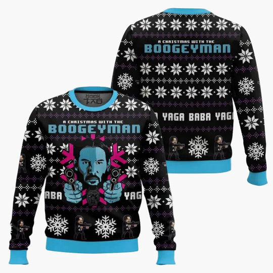 EB | Hässlicher Weihnachtspullover - Lustiger "Wick-Mas" Pullover für Fans, Weihnachten, Party