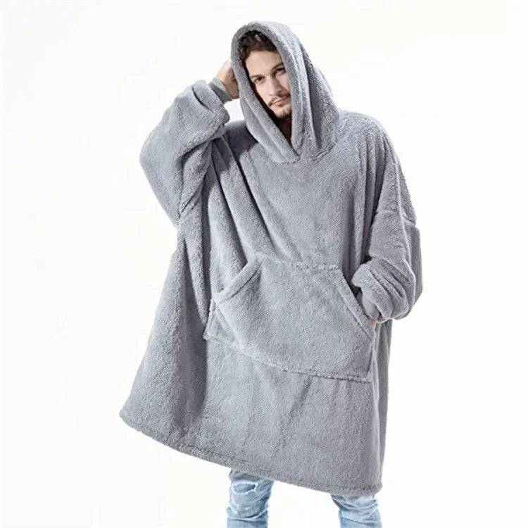 EB | Übergroßer Flanell-Decken-Hoodie für Männer & Frauen