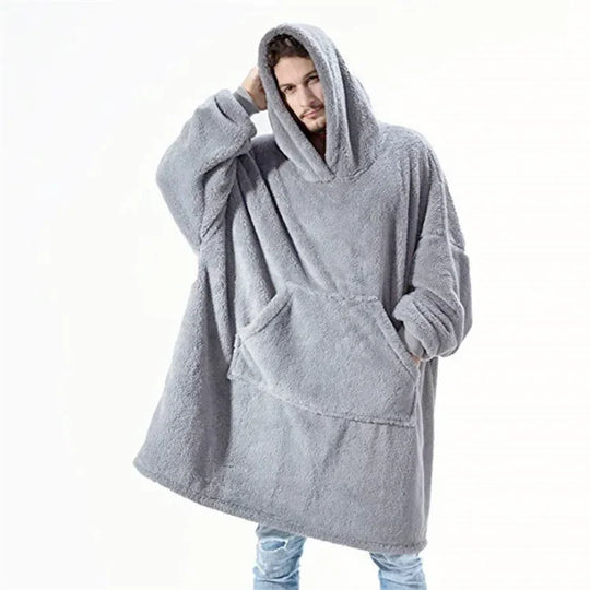 EB | Übergroßer Flanell-Decken-Hoodie für Männer & Frauen