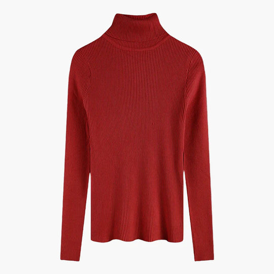 EB | Rollkragenpullover Gerippt Basic Langarm - Vielseitiger Herbst & Winter Look