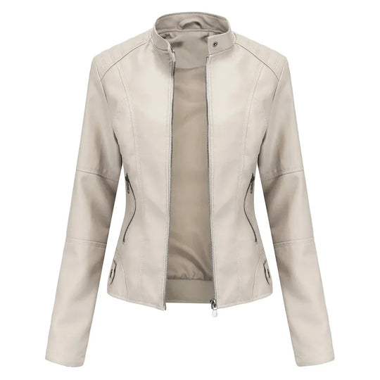 EB | Damen Dicke jacke Modisch Motorradstil