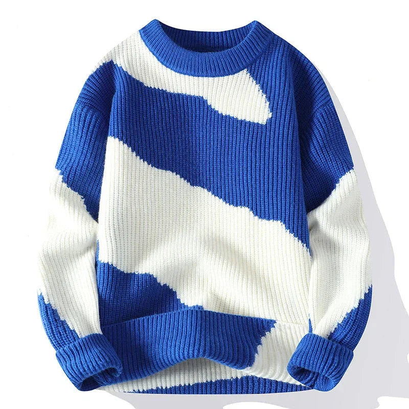 EB | Lässiger Strickpullover mit Muster Weich und Trendy Perfekt für Schichten-look