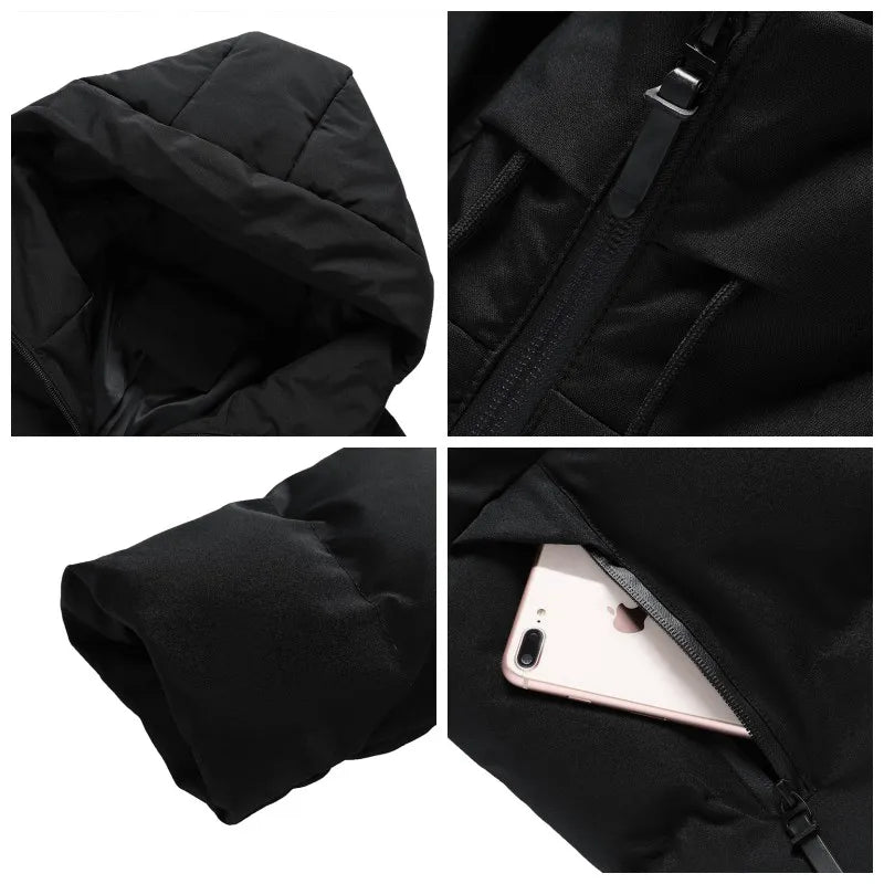 EB | Gepolsterte Winterjacke mit Kapuze Polyester Warm und Funktional