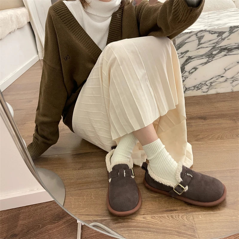 Mikaela Leder Hausschuhe | Warm & Trendy EB
