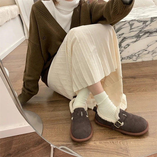Mikaela Leder Hausschuhe | Warm & Trendy EB