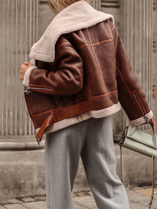 EB | Kunstlederjacke mit Edler Optik