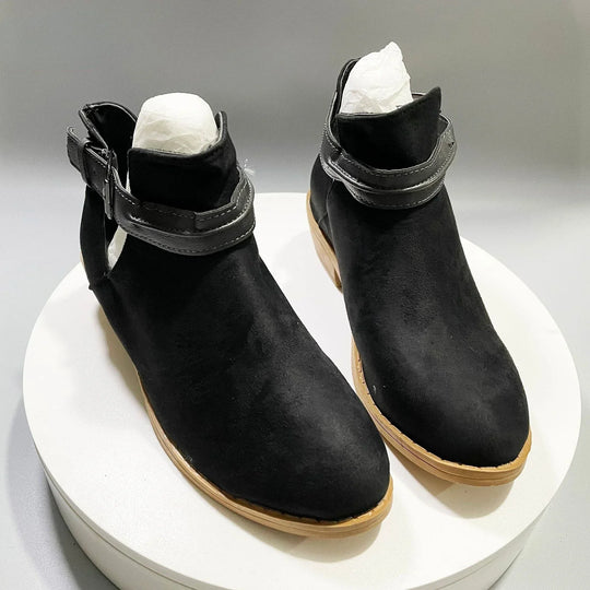 EB | Stiefeletten mit Verstellbarem Riemen und Spitzer Zehe