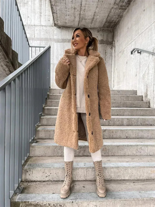 EB | Damen-Strickjacke, lang & modisch