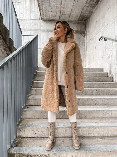 EB | Damen-Strickjacke, lang & modisch