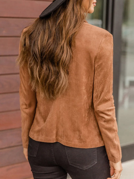 EB | Damen Elegante Langarmjacke Slim Fit Freizeitmode