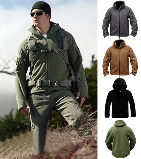 EB | Taktische Fleecejacke mit Kapuze Polyester Wärme und Funktionalität