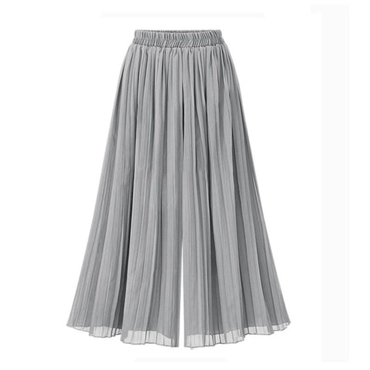 EB - Damenhose mit weitem Bein und Mesh-Detail