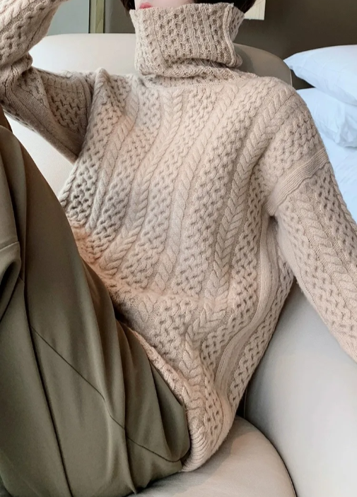 EB | Chunky Strickpullover mit Rollkragen Weich und Warm Zeitloses Design