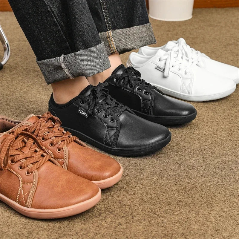 EB | Minimalistische Leder Barfußlaufschuhe