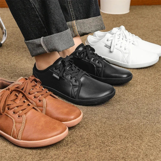 EB | Minimalistische Leder Barfußlaufschuhe
