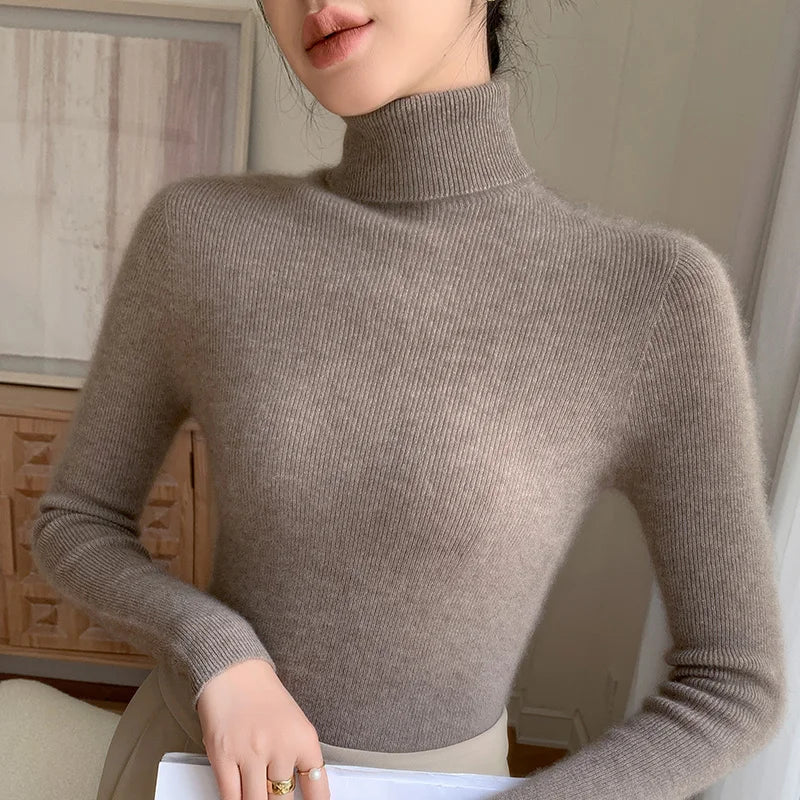 EB | Rollkragenpullover Aus Wolle