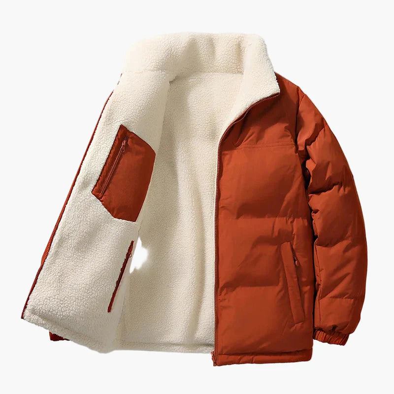 EB | Winter-Steppjacke mit Fleece-Innenfutter - Urbane Freizeitjacke, Lockere Passform, Warm, Ideal für Alltag & Outdoor