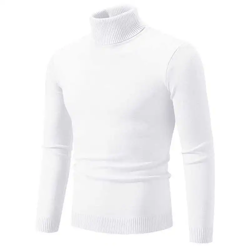 EB - Stilvoller Rollkragen Einfarbiger Herbstpullover für Männer