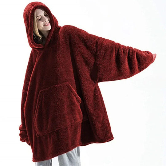 EB | Übergroßer Flanell-Decken-Hoodie für Männer & Frauen