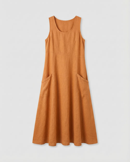 EB | Vintage Ärmelloses Plus Size Kleid