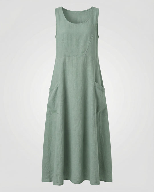 EB | Vintage Ärmelloses Plus Size Kleid