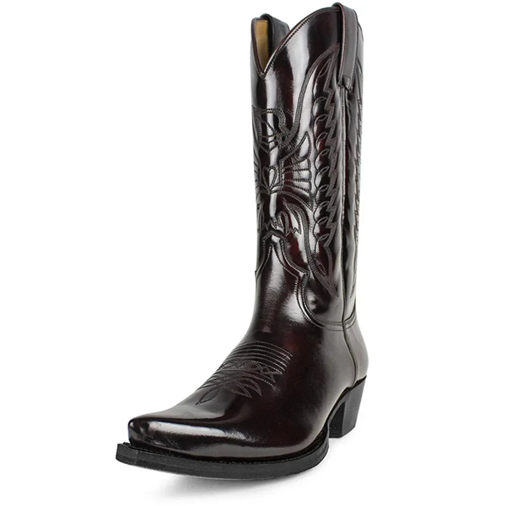 Klassische bestickte Cowboystiefel für zeitlosen Stil EB