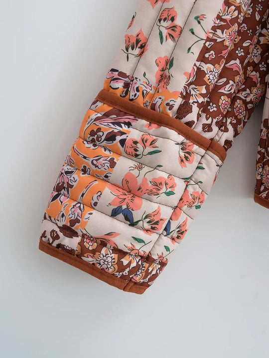 EB | Wintermantel mit Blumenmuster