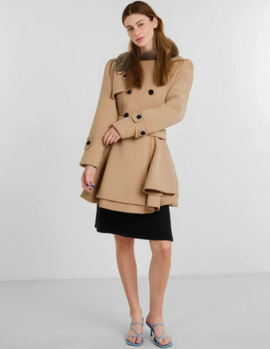 EB | Damen Slim Fit Trenchcoat Eleganter Übermantel