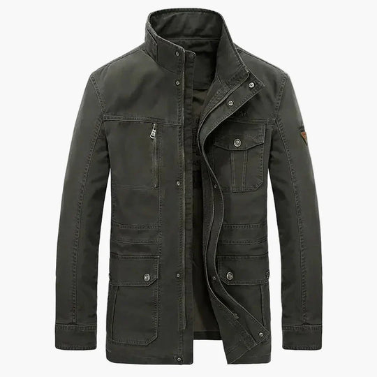 EB | Freizeitjacke mit Stehkragen und Mehrfachtaschen - Lässige Übergangsjacke für Alltag und Outdoor