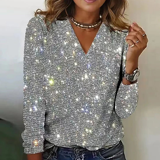 EB | Glimmer Bluse Glänzend und Elegant Stilvoll