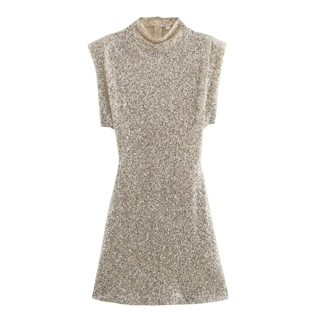 EB | Trendy Pailletten Minikleid