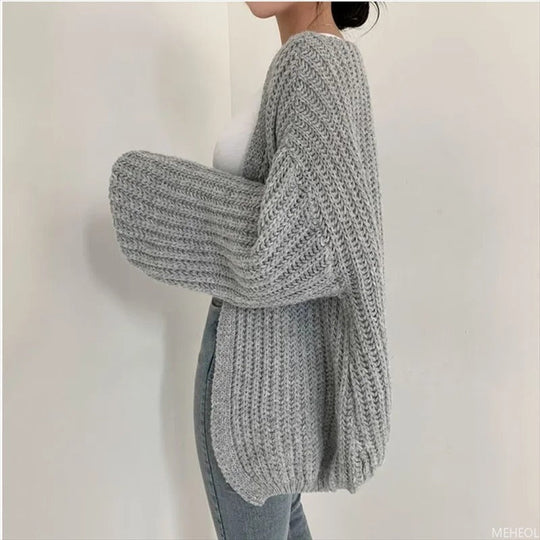 EB | Übergröße Strickjacke aus grobem Strick