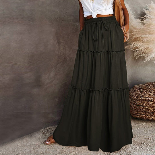 EB | Langer Hochtaillierter Maxi Rock