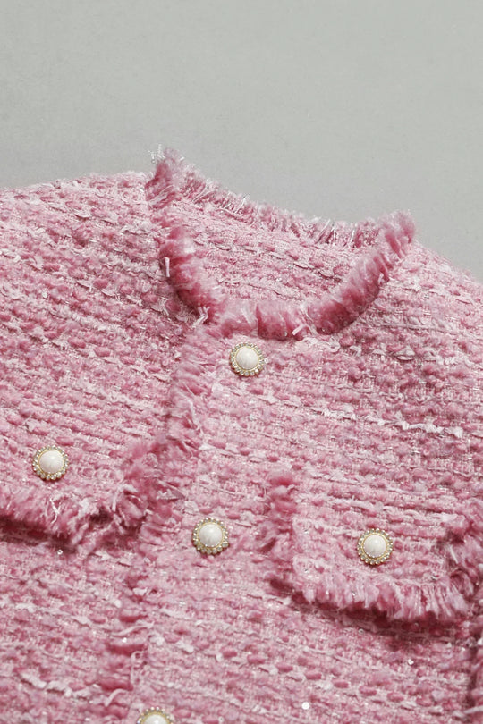 EB | Jacke Aus Größem Tweed Herbst/Winter Socialite Quastendesign