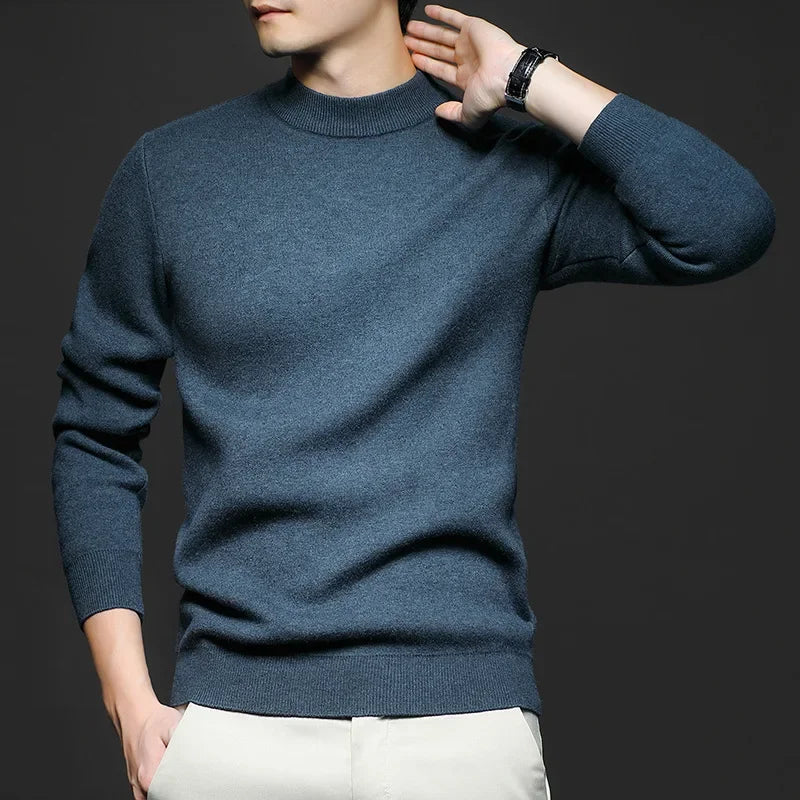 EB | Klassischer Strickpullover Rundhals Zeitloses und Elegantes Aussehen