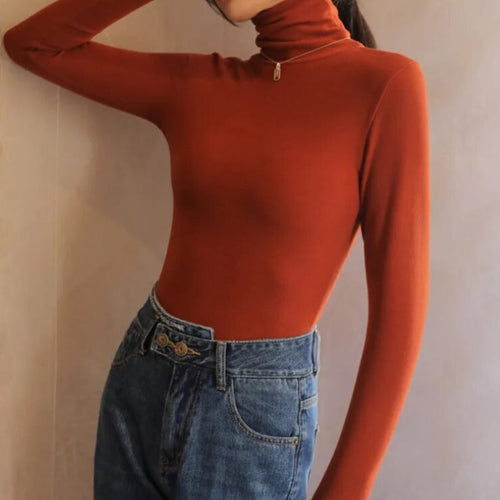EB - Samt Rollkragenpullover für Frauen
