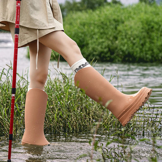 EB | Damen Regenstiefel hoch & wasserdicht mit Komfortsohle