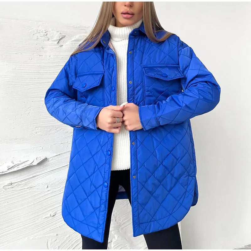 EB | Klassische gesteppte Jacke mit Druckknöpfen
